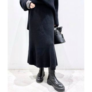 ドゥーズィエムクラス(DEUXIEME CLASSE)の21aw L'Appartement Knit Flare Skirt 36(ロングスカート)