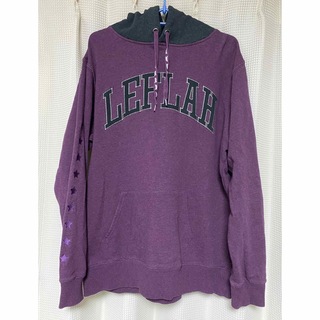 leflah ロゴパーカー 紫 Lサイズ(パーカー)