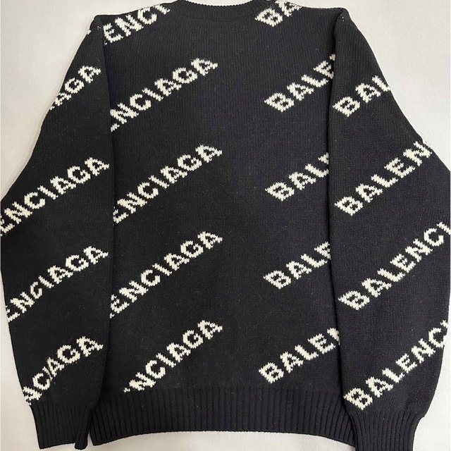 Balenciaga(バレンシアガ)のBALENCIAGA ALLOVER LOGO CREWNECK KNIT メンズのトップス(ニット/セーター)の商品写真