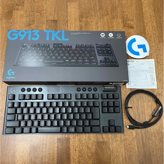 全品送料無料】 【ほぼ未使用】Logicool G913-TKL-TCBK PC周辺機器