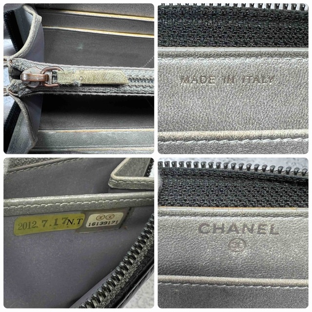 CHANEL(シャネル)のCHANEL シャネル 長財布 ラウンドファスナー カメリア ブラック レディースのファッション小物(財布)の商品写真