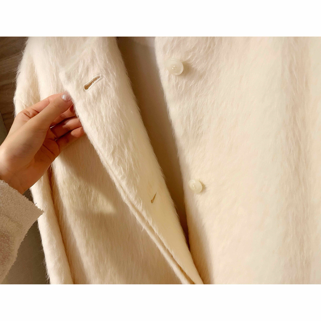 René(ルネ)のお上品アルパカ毛皮コート レディースのジャケット/アウター(毛皮/ファーコート)の商品写真