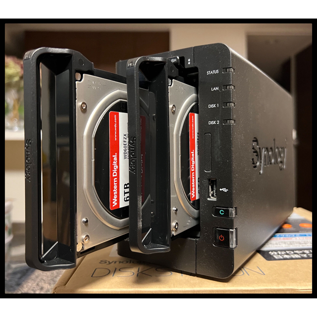 ☆Synology DS218 + WD Red Plus 6TB x2セット☆