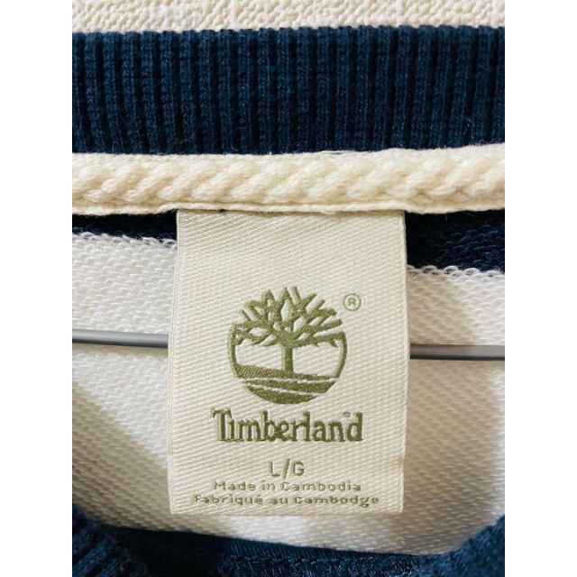 Timberland(ティンバーランド)のTimberland ティンバーランド ボーダースウェット サイズ L メンズのトップス(スウェット)の商品写真