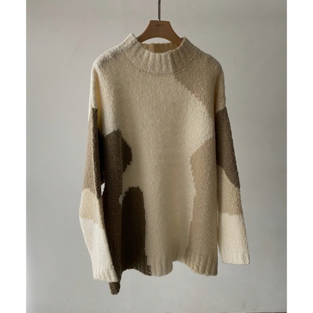 willfully 【abstract pattern boucl knit】