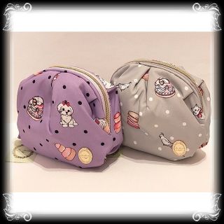 ラデュレ(LADUREE)の週末値下④新品【ラデュレ】ラウンド/ポーチ［2点セット］￥6,160/ネコ/イヌ(ポーチ)