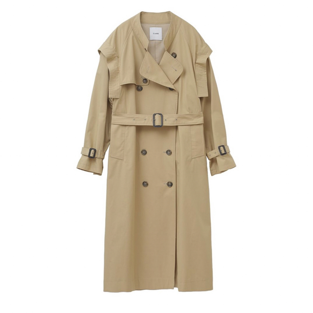 CLANEクラネ2WAY SQUARE SLEEVE TRENCH COAT