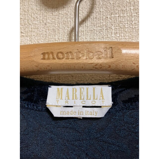 MARELLA  マレーラ　ワンピース　ベロア　Vネック