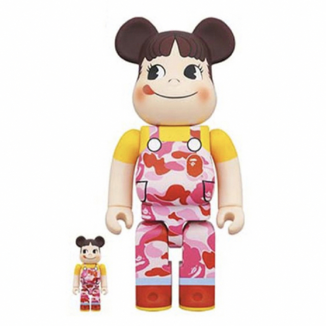 BE@RBRICK BAPE(R) ペコちゃん 100％ & 400％ ピンク