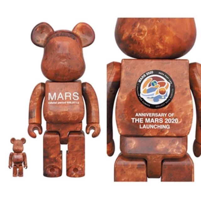 2体セット■MARS BE@RBRICK 100％ & 400％ ベアブリック