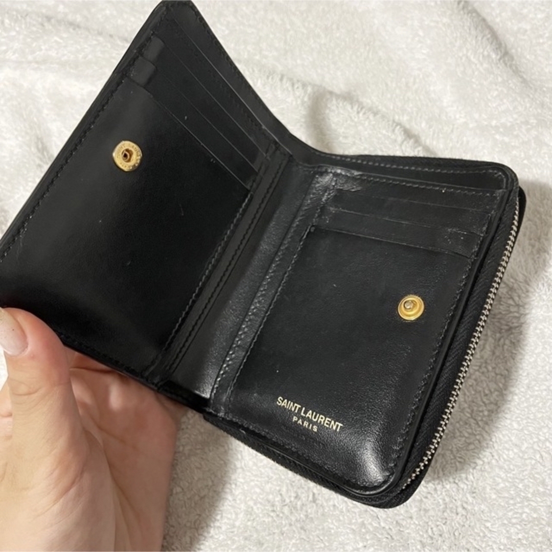 Saint Laurent - 最終値下げ☆SAINT LAURENT 折り財布の通販 by n ... 財布 期間限定値下げ最終