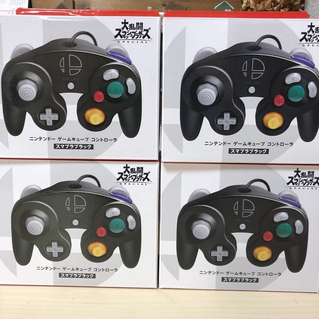 ゲームキューブ コントローラ スマブラブラック 4個セット