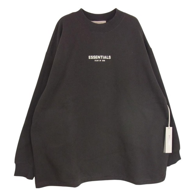 M肩幅FEAR OF GOD フィアオブゴッド 192BT212070F ESSENTIALS エッセンシャルズ RELAXED CREWNECK IRON スウェット トレーナー チャコール系 M【新古品】【未使用】