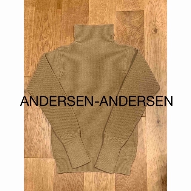 アンデルセンアンデルセン ANDERSEN-ANDERSEN ニット ウール タートルネック ニット セーター ベージュ系 XS【極上美品】