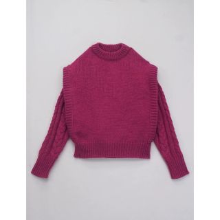 ローズバッド(ROSE BUD)のJakke Billy Jumper レイヤード ショルダー ニット (ニット/セーター)