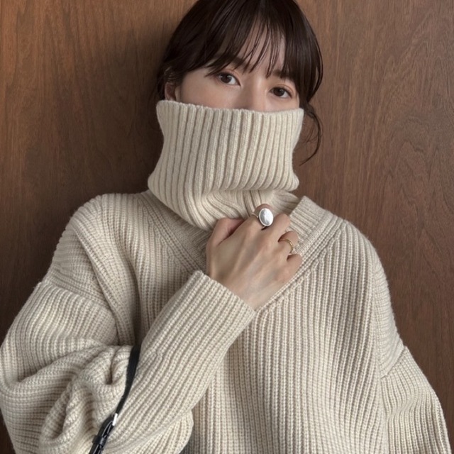 ニット/セーター CLANE♡2WAY NECK WARMER KNIT TOPS