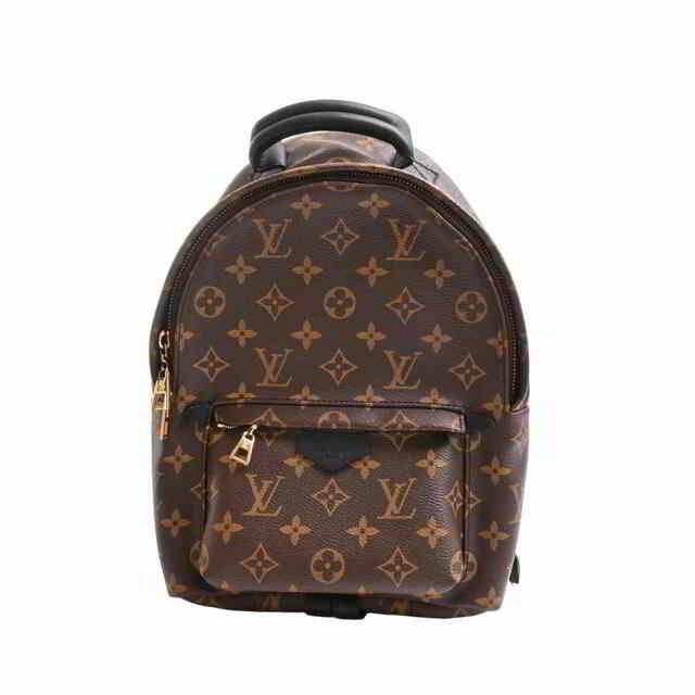 LOUIS VUITTON -  【中古】 LOUIS VUITTON ルイヴィトン モノグラム パームスプリングスPM リュックサック ブラウン PVC by