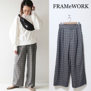 フレームワーク(FRAMeWORK)のFRAMeWORK 大人気♪サキソニーワイドパンツ ウールワイドパンツ  38(カジュアルパンツ)