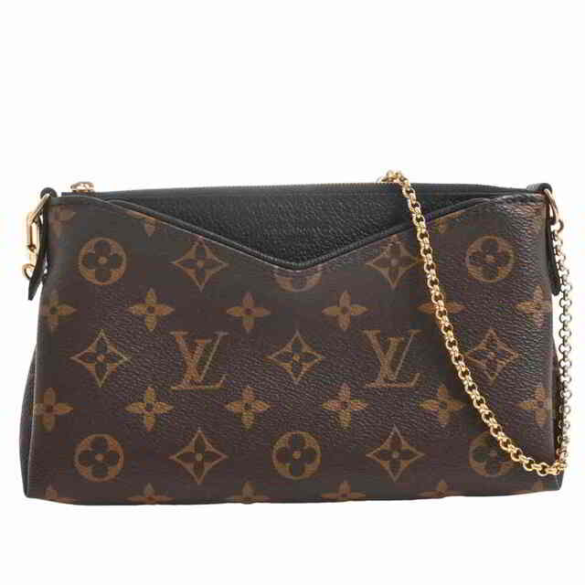 【中古】 LOUIS VUITTON ルイヴィトン モノグラム パラス クラッチ ショルダーバッグ ポシェット ポーチ ブラウン/ブラック PVC  by | フリマアプリ ラクマ