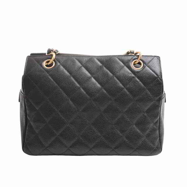 ☆美品☆ CHANEL シャネル キャビアスキンチェーントートバッグ