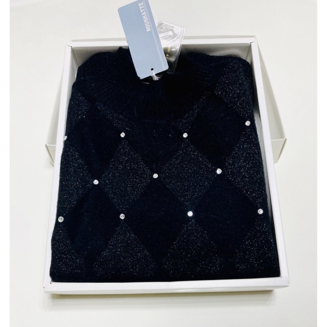 ◆新春・特別価格◆② 最高級品のカシミヤ　スリット糸(ラメ糸) セーター　新品カシミア