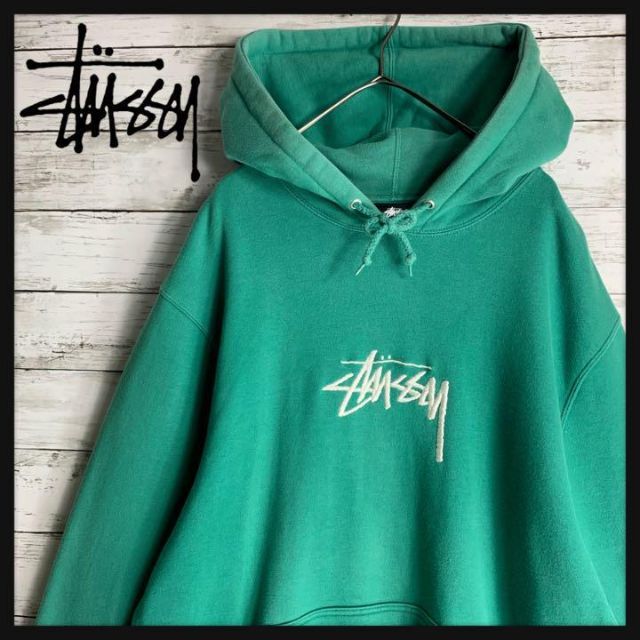 格安最新品 STUSSY - ステューシー☆センター刺繍ロゴ定番カラー