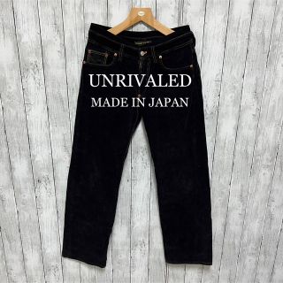 アンライバルド(UNRIVALED)の美品！UNRIVALED 本革使いコーデュロイパンツ！日本製！(その他)