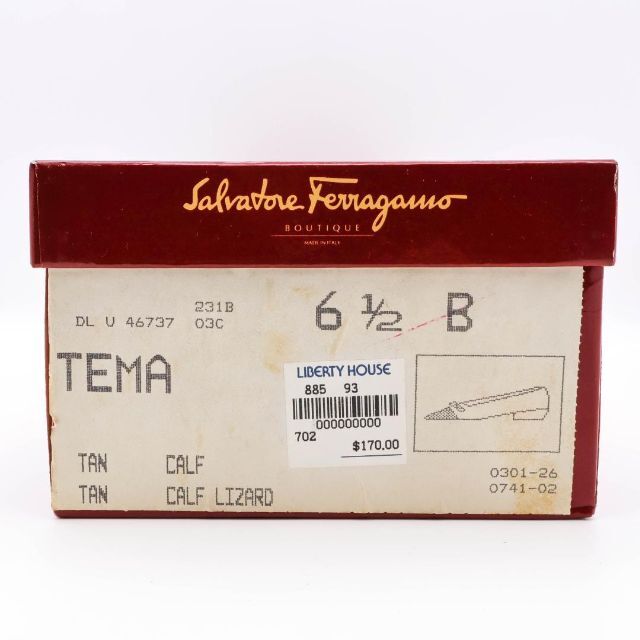 Salvatore Ferragamo(サルヴァトーレフェラガモ)の《希少》サルヴァトーレフェラガモ パンプス ブラウン リボン ガンチーニ 24 レディースの靴/シューズ(ハイヒール/パンプス)の商品写真