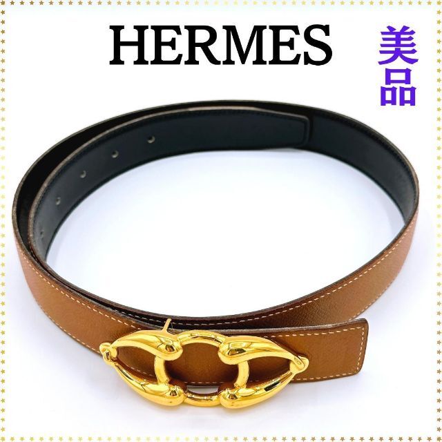 【美品】エルメス HERMES ボックスカーフ ヴォーエプソン ベルト 刻印〇Y | フリマアプリ ラクマ