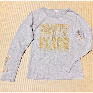 スカルプリント　ロゴ入りコットンロングTシャツ　ポストインサイズ発送(Tシャツ(長袖/七分))