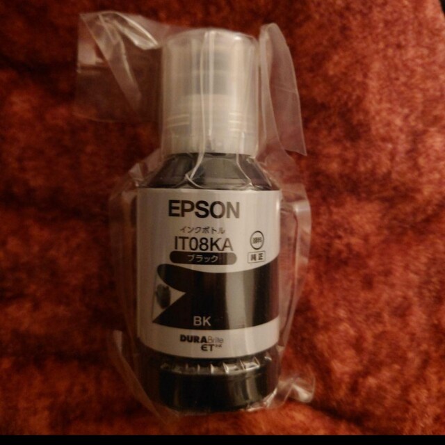 EPSON IT08KA 純正プリンターインク ブラック 127ml