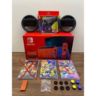 ニンテンドースイッチ(Nintendo Switch)のNintendo Switch マリオ レッド×ブルー セット他(家庭用ゲーム機本体)