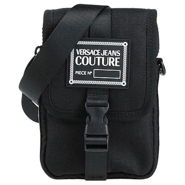VERSACE JEANS COUTURE ショルダーバッグ ブラック ロゴ