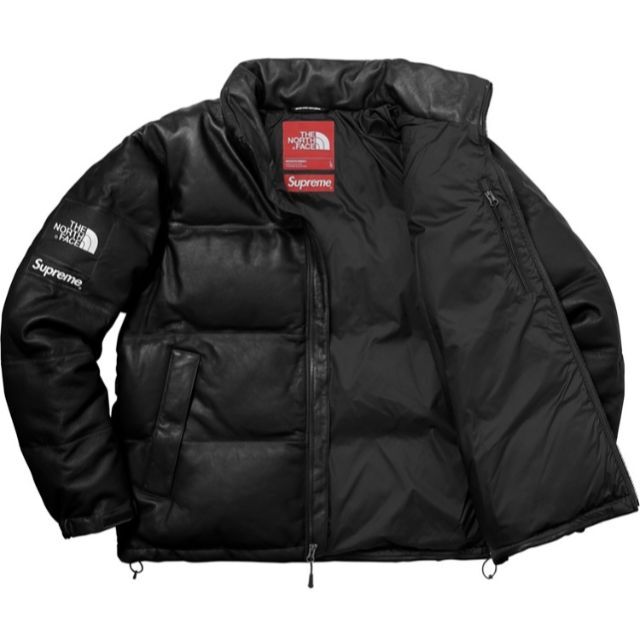 Supreme(シュプリーム)のBlack S 17AW Supreme The North Face Leat メンズのジャケット/アウター(ダウンジャケット)の商品写真