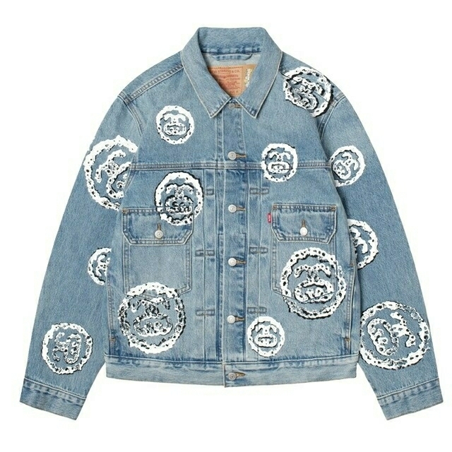 STUSSY(ステューシー)のDENIME TEARS Stussy Levi's Light Wash XL メンズのジャケット/アウター(Gジャン/デニムジャケット)の商品写真