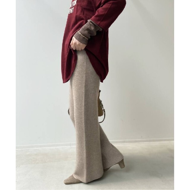 L'Appartement DEUXIEME CLASSE(アパルトモンドゥーズィエムクラス)のCashmere Knit Pants レディースのパンツ(カジュアルパンツ)の商品写真