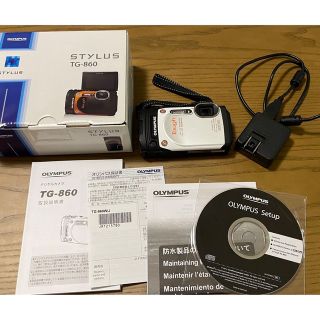 オリンパス(OLYMPUS)の【送料込み】OLYMPUS オリンパス TG-860 Tough WHITE(コンパクトデジタルカメラ)