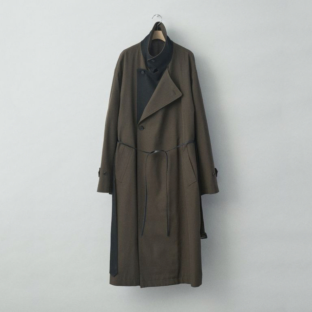 stein DOUBLELAPELED DOUBLE BREASTED COAT