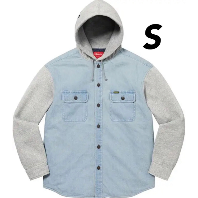 Supreme Fleece Hooded Denim Shirt シャツ