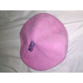 H0015_バイオレットピンク色フェルト風ベレー帽_帽子(小道具)