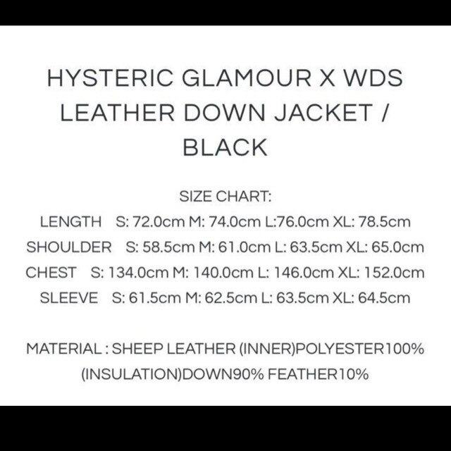 HYSTERIC GLAMOUR X WDS LEATHER DOWN www.anac-mali.org