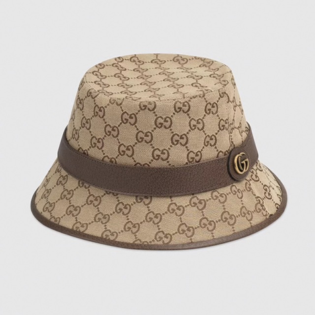 GUCCI バケットハット バケハ ベージュ GGキャンパス グッチ-