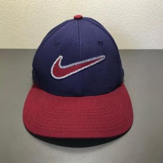 ナイキ(NIKE)の'90s 白タグ NIKE cap バイカラー 希少(キャップ)