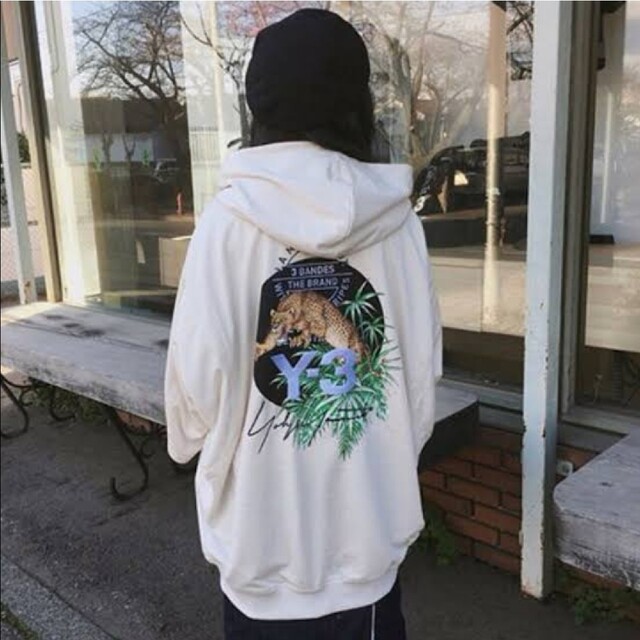 Yohji Yamamoto(ヨウジヤマモト)の美品 Y-3 W ZIP HOODY LEO / ジップ フーディー レオ メンズのトップス(パーカー)の商品写真