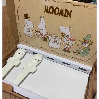 ムーミン(MOOMIN)のMOOMIN ニョロニョロ 陶器製 スプーンセット 2本★(カトラリー/箸)