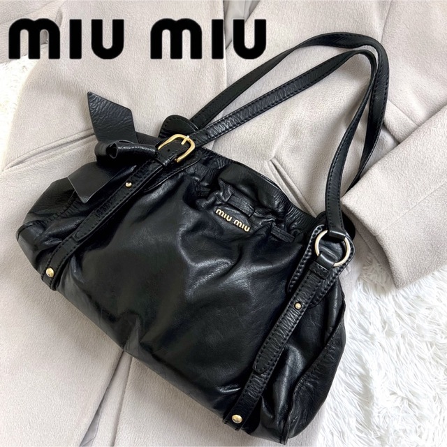 ⛄️MIUMIU レザーショルダーバッグ domainedelagrossepierre.fr