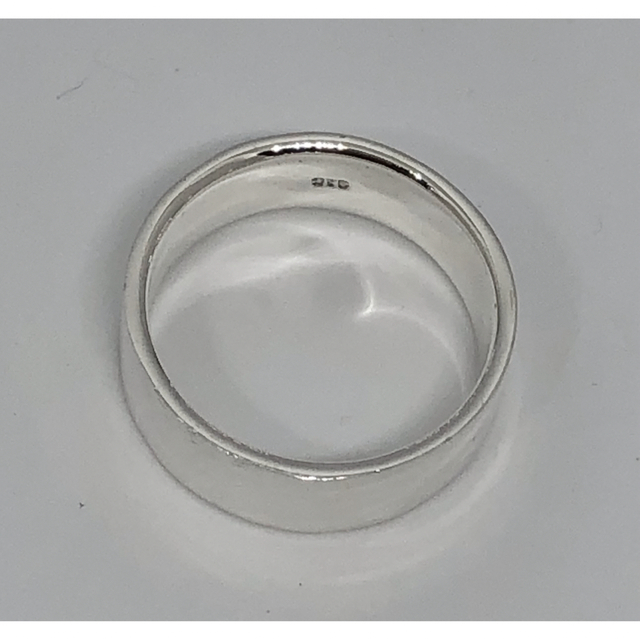 プレーン　8mm巾平打ちシルバー925リング銀細工指輪シンプルクラフト29号い2 メンズのアクセサリー(リング(指輪))の商品写真