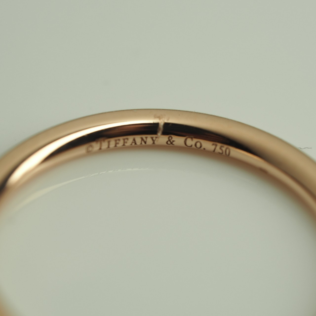 TIFFANY&Co. ティファニー プレーンリング 750PG 8号