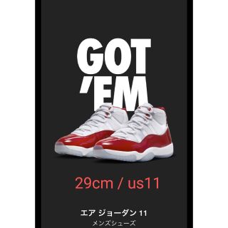 ナイキ(NIKE)のAir Jordan 11 Varsity Red 29cm/us11(スニーカー)