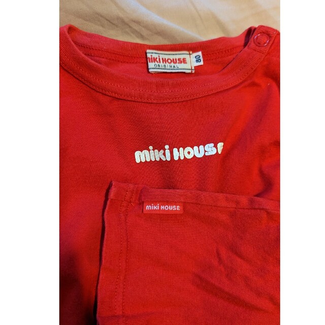 mikihouse(ミキハウス)のミキハウス 長袖シャツ サイズ80 キッズ/ベビー/マタニティのベビー服(~85cm)(Ｔシャツ)の商品写真